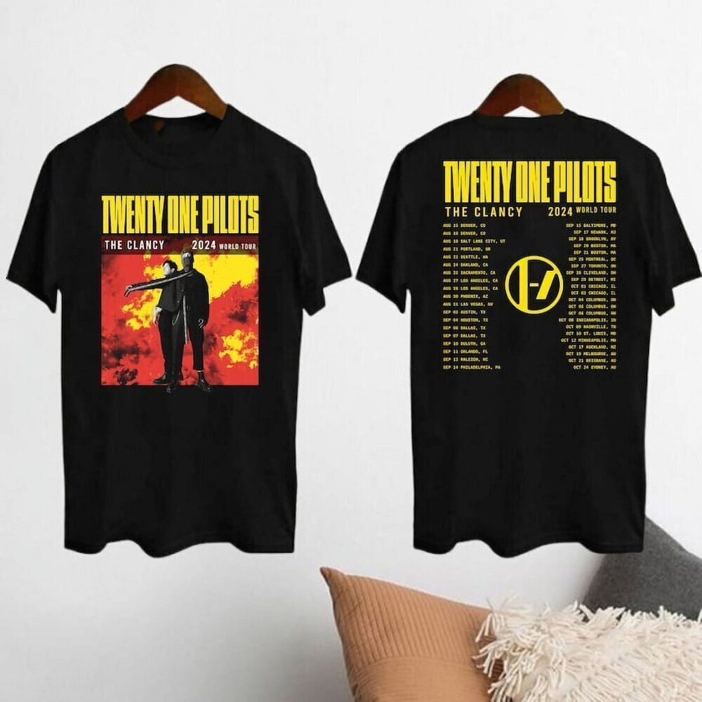 Twenty One Pilots Clancy World Tour 2024 Shirt Twenty One Pilots Shirt 2 Sided